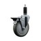 Service Caster 5'' Gray Poly Swivel 1-1/8'' Expanding Stem Caster with Brake SCC-EX20S514-PPUB-PLB-118 - alternate 1